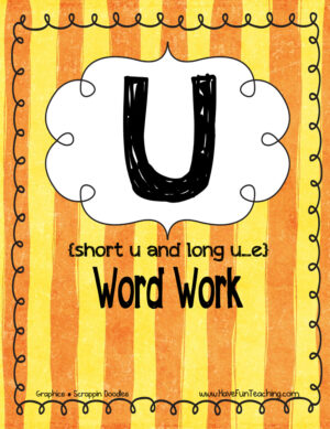 Short and Long Vowel U Activity