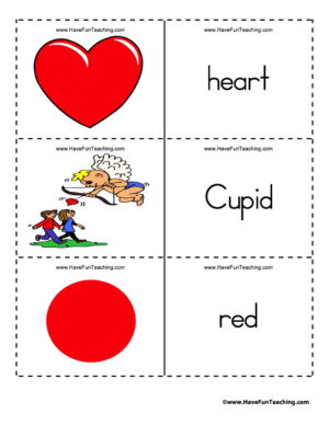 Valentines Day Flash Cards