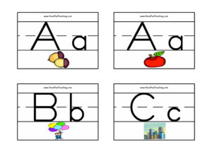 Zaner Bloser Alphabet Picture Flash Cards