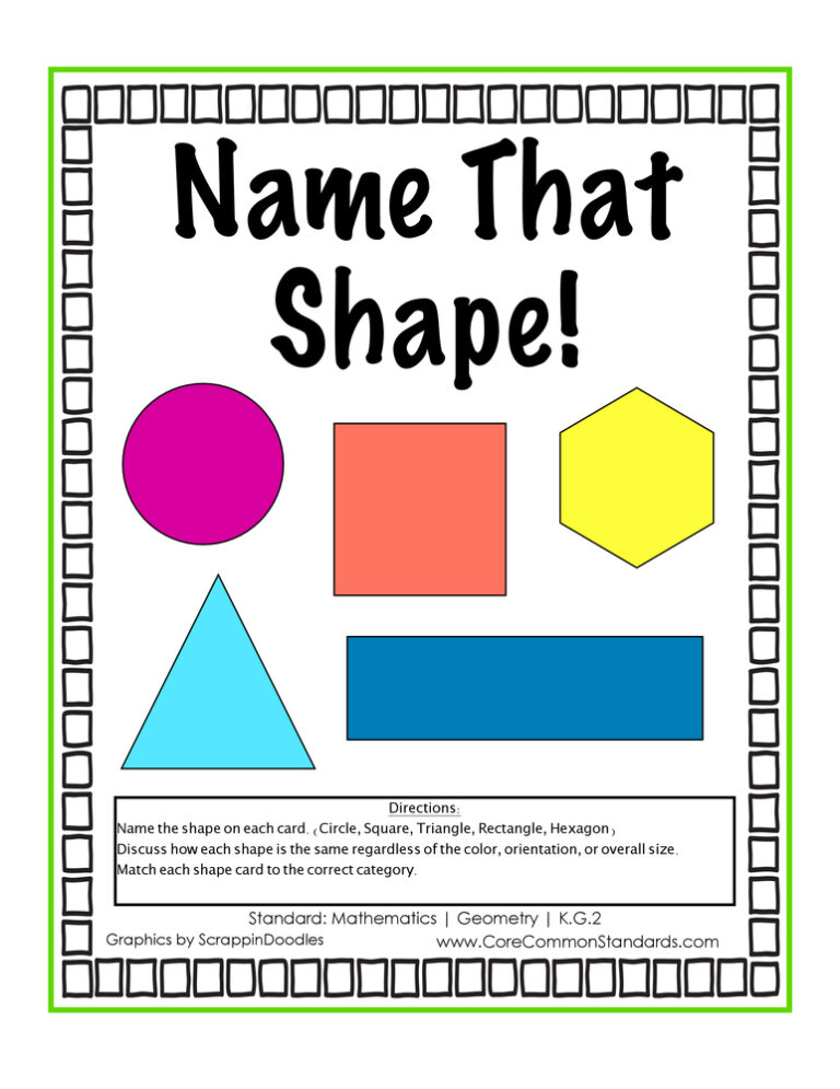 K.G.2 Common Core Activity