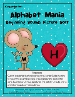 RF.K.3 Common Core Activity