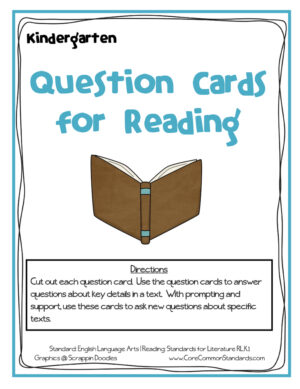 RL.K.1 Common Core Activity