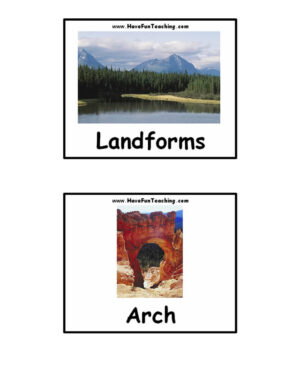 Landforms Flash Cards