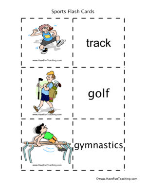 Sports Flash Cards