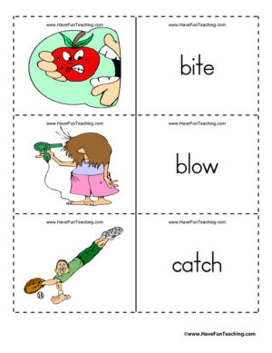 Verb Flash Cards