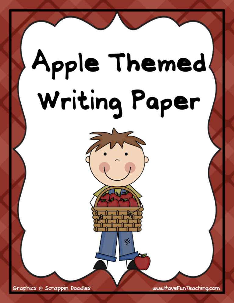 Apple Themed Writing Activity
