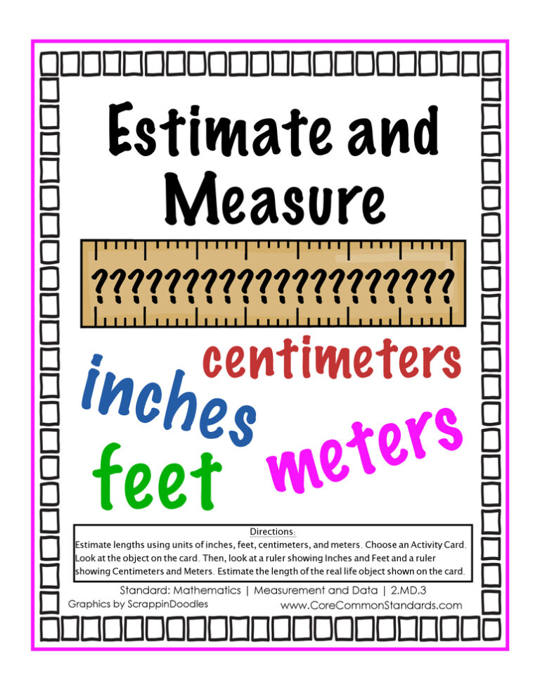 2.MD.3 Common Core Activity