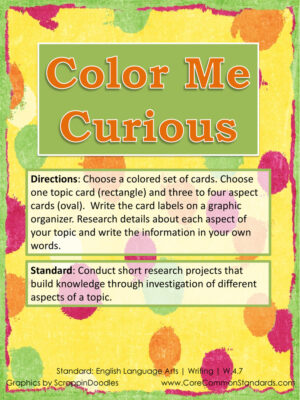 W.4.7 Common Core Activity