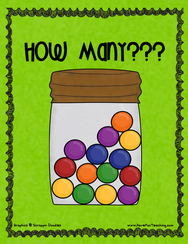Gumball Jar Counting Activity