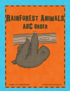 Rainforest ABC Order Activity - Have Fun Teaching