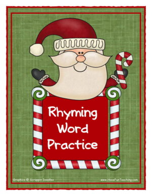 Rhyming Words Christmas Activity