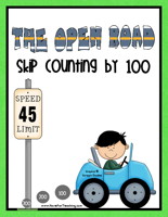 Skip Counting by 100's Road Activity