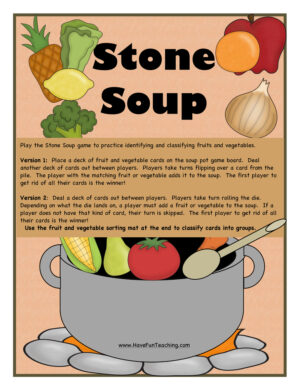 Fruits and Vegetables Activity