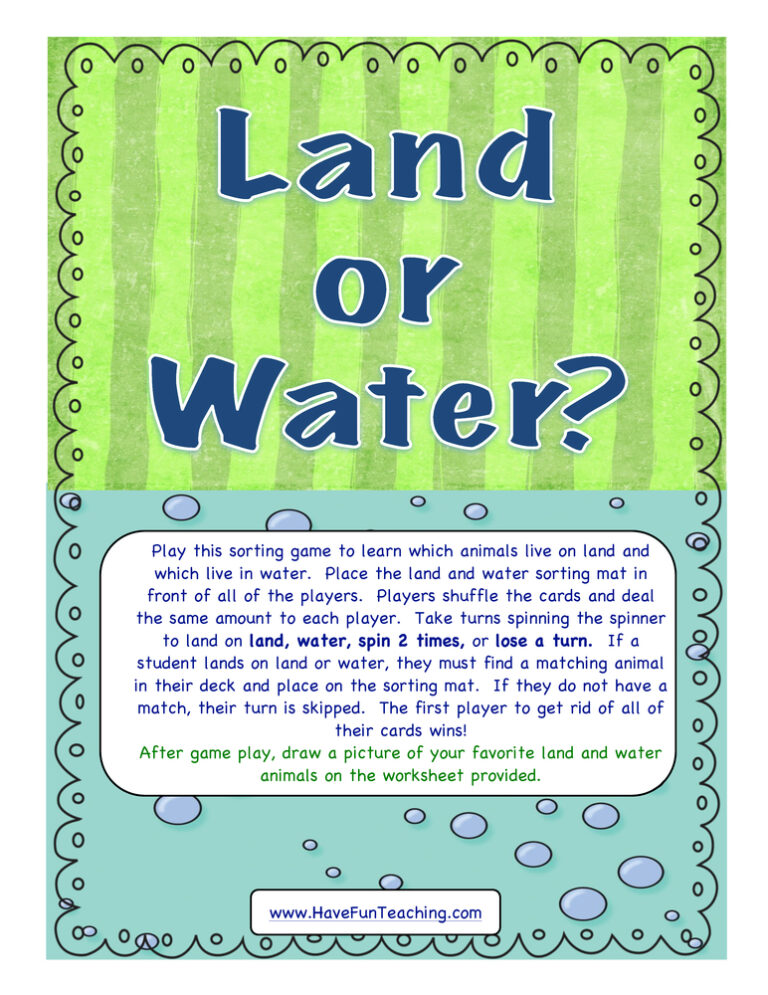 Land or Water Activity
