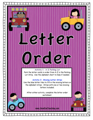 Letter Order Activity