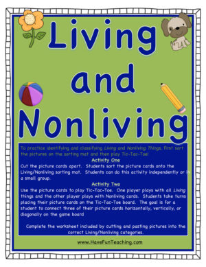 Living and Nonliving Activity