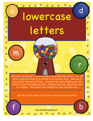 Lowercase Letters Activity