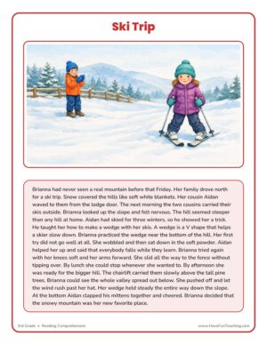 3rd Grade Reading Comprehension Worksheet