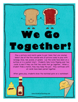 We Go Together Activity