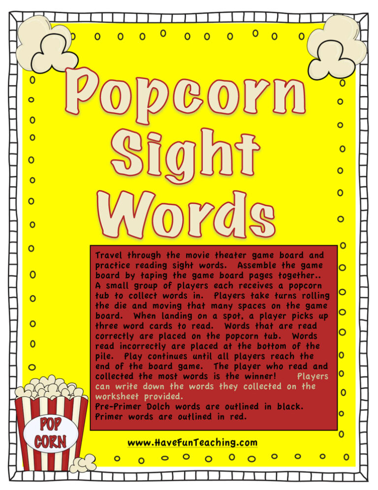 Word Recognition Activity