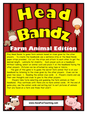 Farm Animals Activity