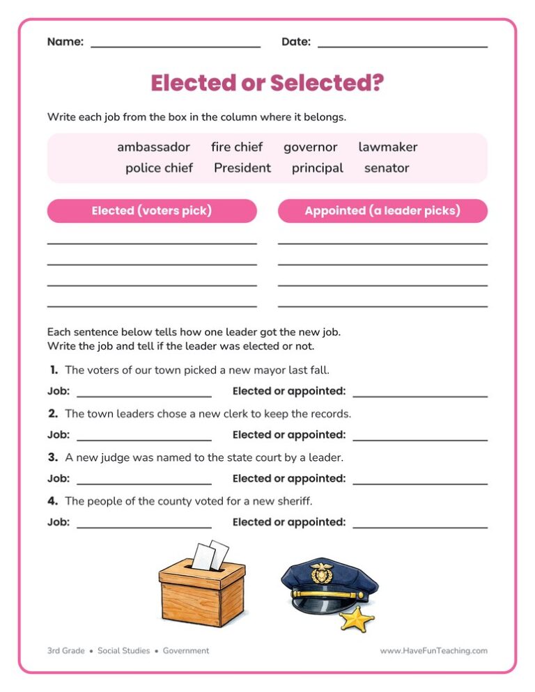 Getting the Job Worksheet