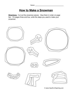Make a Snowman Worksheet