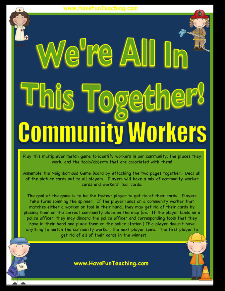 Community Workers Activity