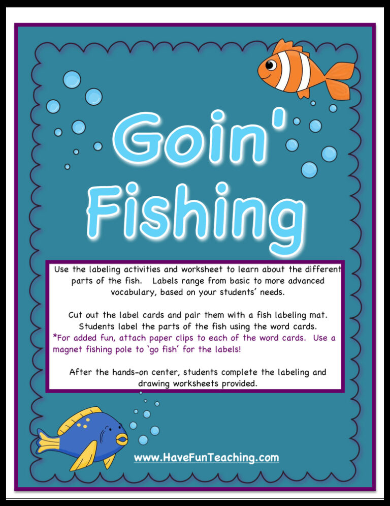 Fish Parts Activity