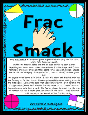 Frac Smack Fractions Activity