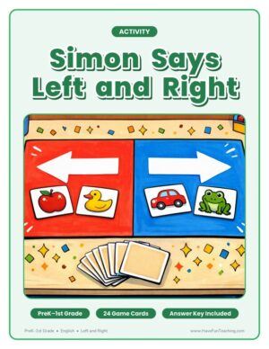 Left and Right Simon Says Opposites Activity