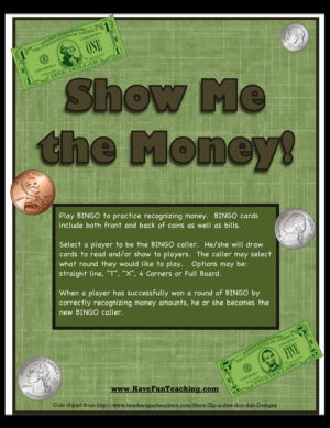 Show Me the Money Recognition Activity