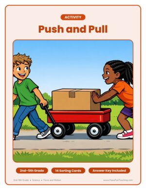 motion activity push and pull for 2nd to 5th grade