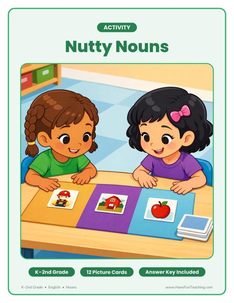 Nutty Nouns Activity