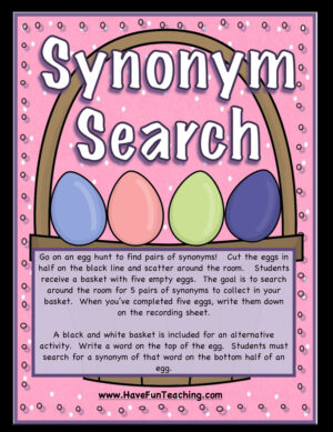 Synonym Search Activity