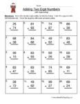 Double Digit Add Regrouping Worksheet - Have Fun Teaching