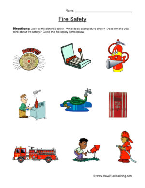 Fire Safety Worksheet