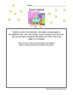 Ballet Multiplication Worksheet