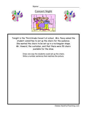 Concert Multiplication Worksheet