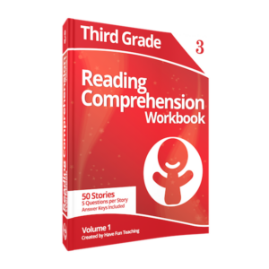 Third Grade Reading Comprehension Workbook Volume 1 USB
