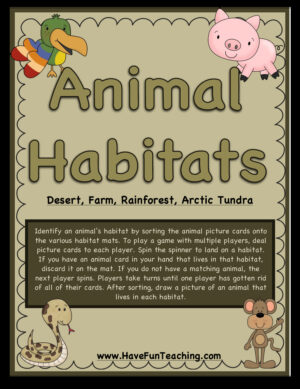 Animal Habitats Desert