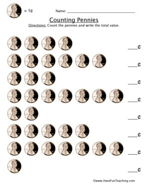 Counting Money Worksheets