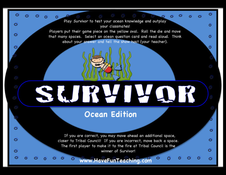 Survivor Ocean Edition Activity