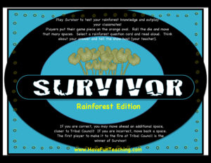 Survivor Rainforest Edition Activity
