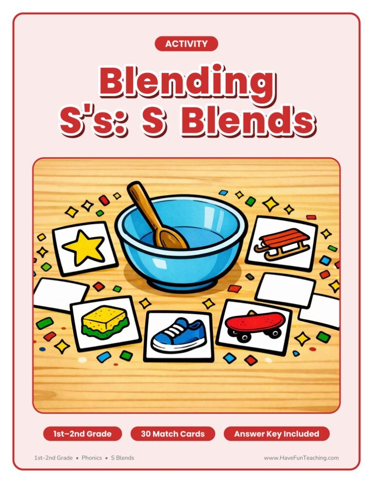 Blending S Blends Activity
