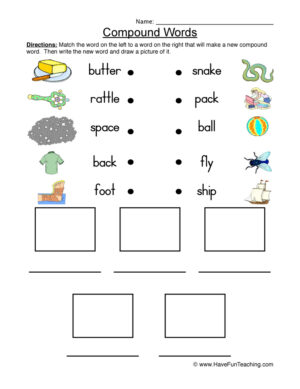 Compound Words Worksheet
