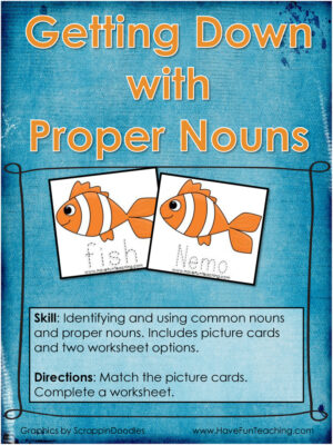 Getting Down with Proper Nouns Activity