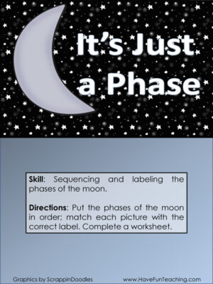 Its Just a Phase Phases of the Moon Activity