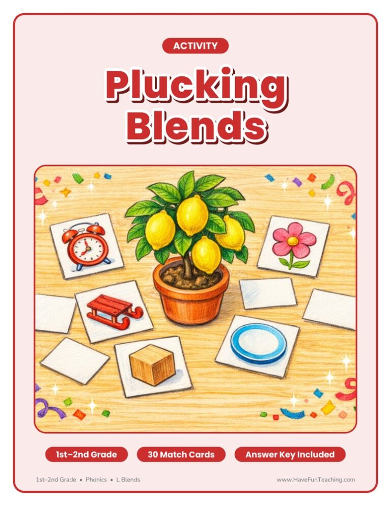 Plucking Blends L Blend Activity