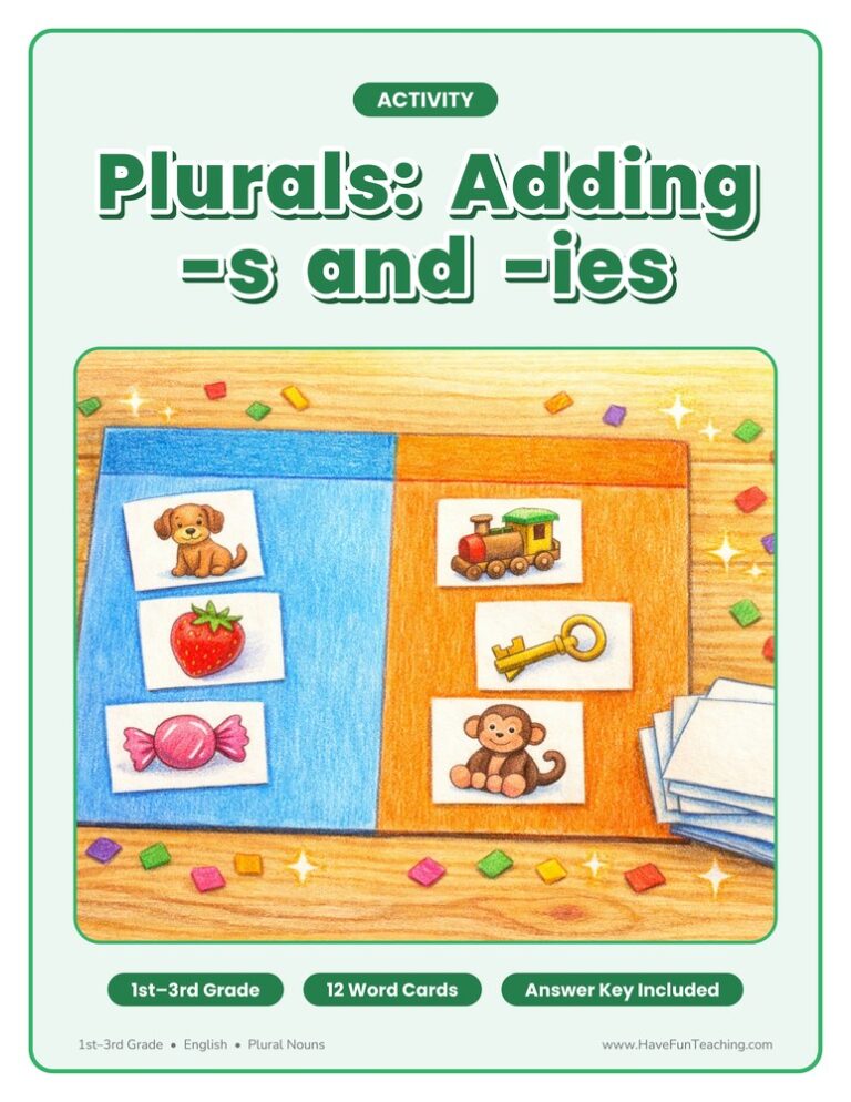 Plurals S IES Activity